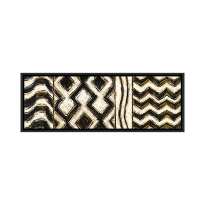 «Black and Gold Geometric VII», impression sur toile tendue