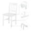 Veasley 2 - Person Pine Solid Wood Dining Set-756540908-756540909