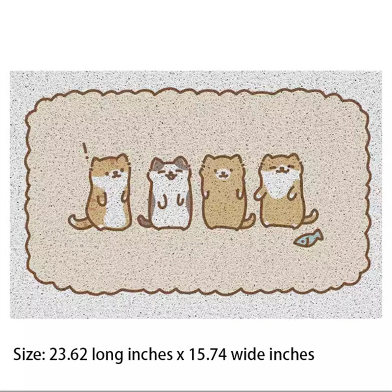 Tapis de litière en plastique, H 0,11 po x l 23,62 po x P 15,74 po