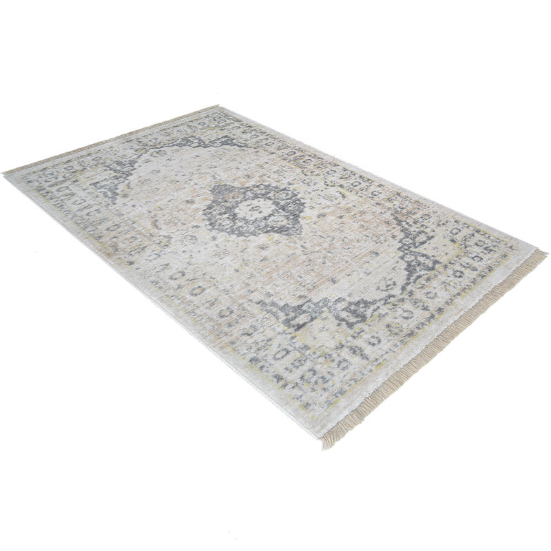 Selma Washable Rugs Area Rugs for Living Room, Wool Rugs for Bedroom, Dining Room, Non Slip, Low Pile Vintage Rug Indoor - MACHINE MADE POLYESTER AREA RUGS - Rectangle, Cream Color, Oriental Design, Area Rugs for Living Room, Bed Room