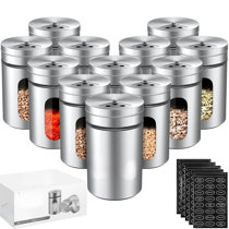 12pcs Spice Tower Bottles, Stackable Spice Jar Rack, Spice Salt Sugar  Masala Tower Space Saving Kitchen with Stand