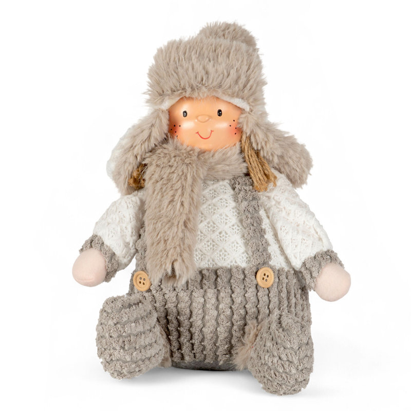 Décoration de Noël en tissu 9,8 po