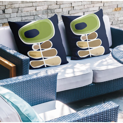 Polyester/Polyester Blend Throw Square Indoor/Outdoor