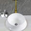 Lavabo de salle de bain en céramique blanc - surface décolorée, usure fiable - attrayant