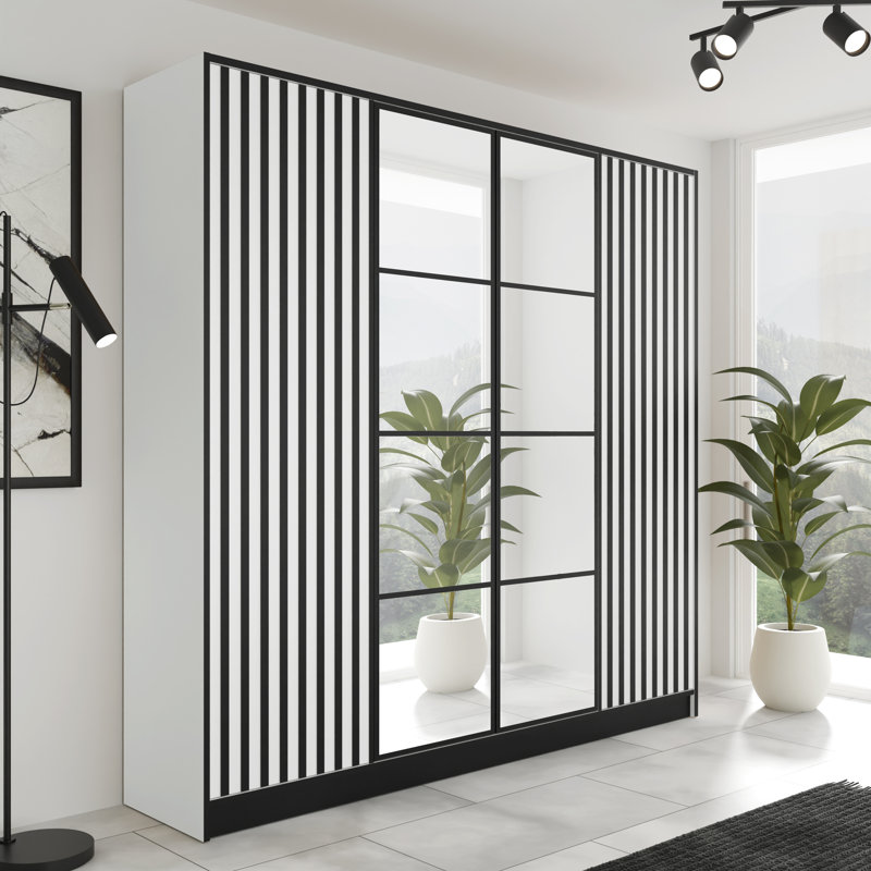 Biborka 4 Door Wardrobe, White