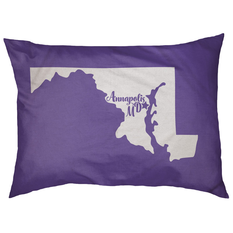 Coussin pour chien d’extérieur maryland annapolis, Grand (l 50 po x P 40 po x H 7 po), Mauve