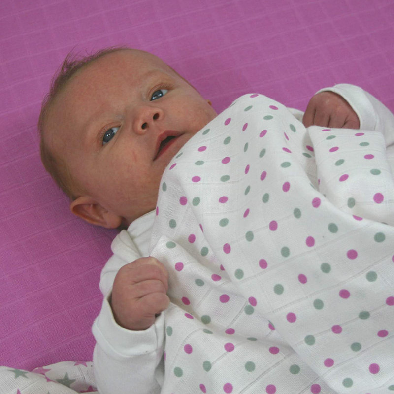 Maisonneuve Cotton Baby Blanket, Violet
