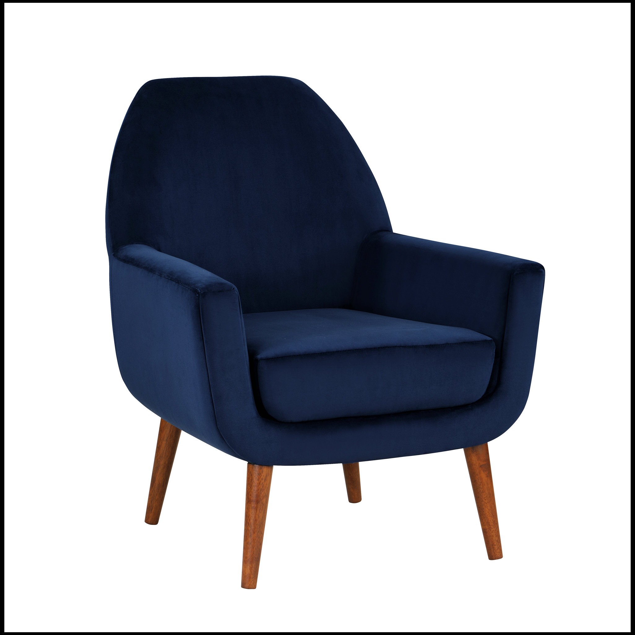 Mercer41 Zyrese Velvet Armchair | Wayfair