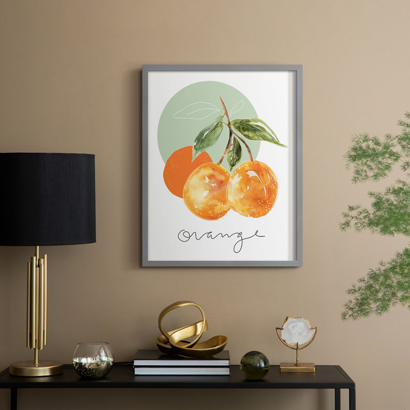 " Orange ", Gray, 30" H x 24" W