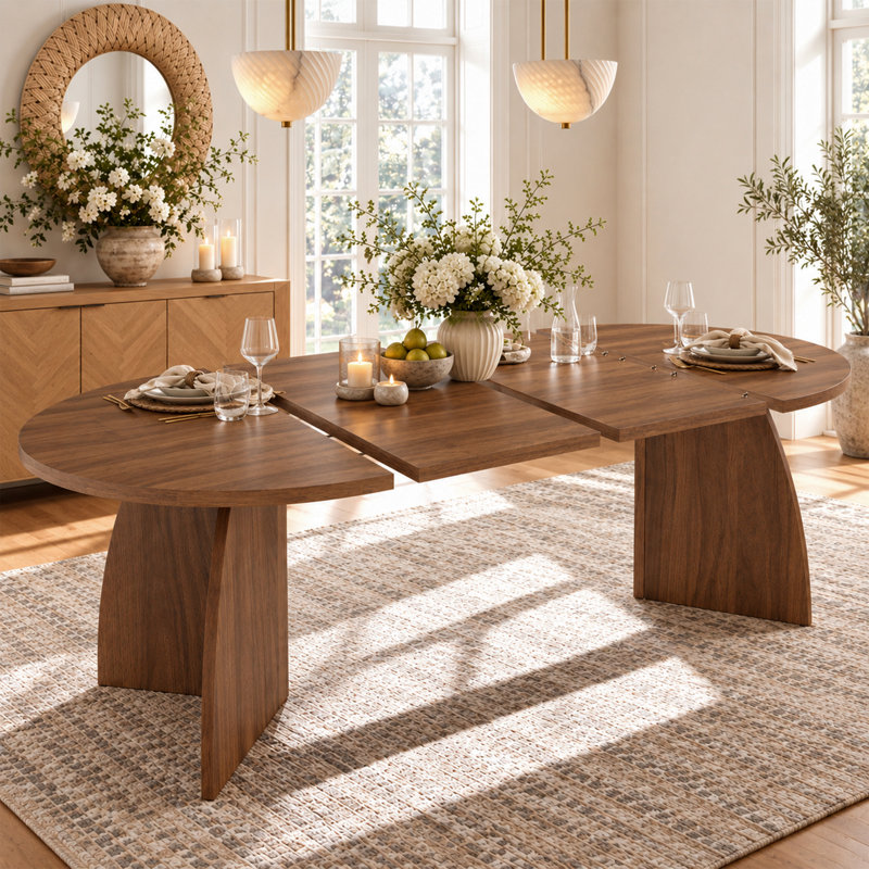Extendable Dining Table, Walnut