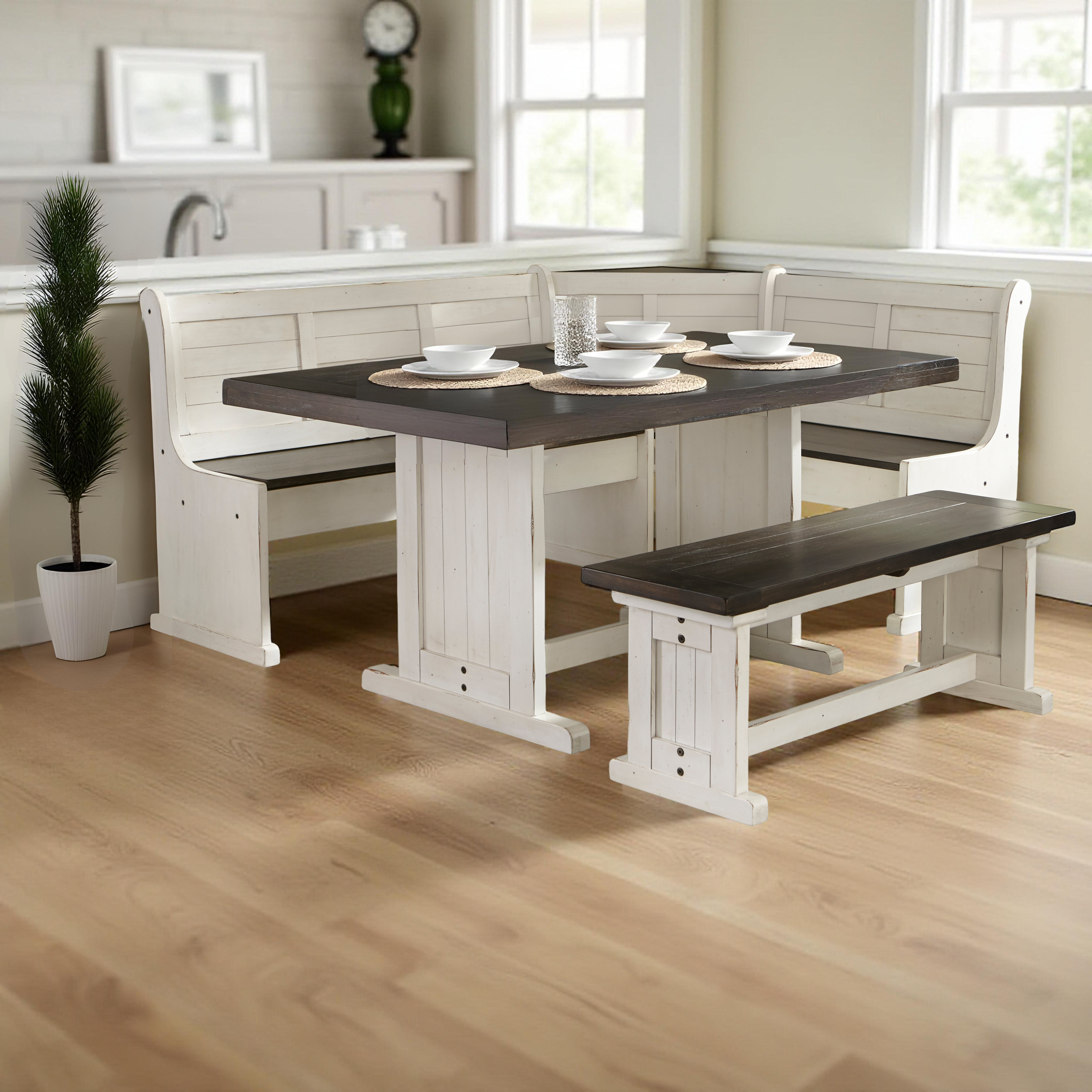 French Country Farmhouse Style Breakfast Nook Breakfast Nook