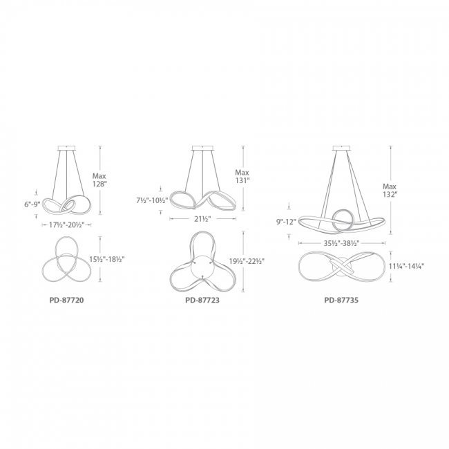 Cissna 1 - Light LED Unique/Statement Pendant