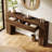 63-Inch Wooden Foyer Table With With 2 Hidden Drawers-382298304