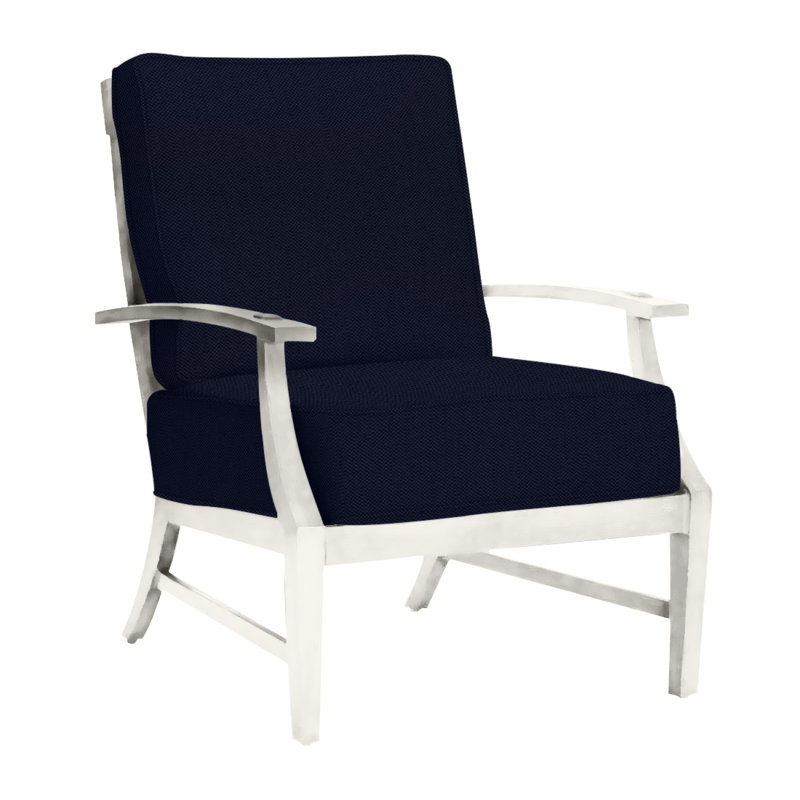 Méridienne Croquet, Welt + Standard Fill, Lin marine, Craie