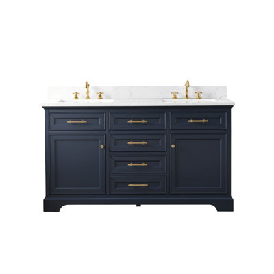 Ensemble de meuble-lavabo double 60 po Currahee