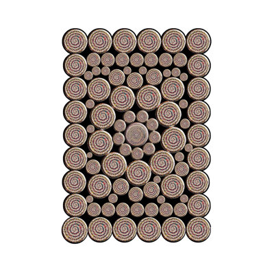 Tapis d'entrée élégant, 2,6 x 9,8 pieds | 100% polyester, 650 g / m², hauteur du velours: 0,3 pouce | Pois antibactérien antidérapant en PVC | Lavable à la machine, impression numérique 3D, idéale pour les espaces de vie modernes