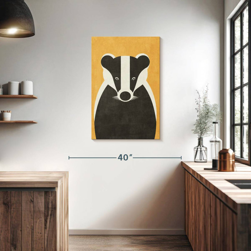 Blaireau de faune, H 36 po x l 24 po