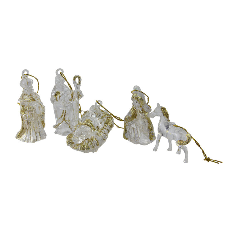 Décoration de Noël 432 carats avec paillettes dorées