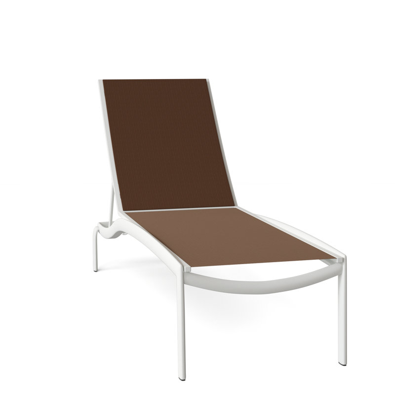 Chaise longue simple 78,5 po Kor, Eau gazeuse, Neige