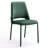 PU Leather Dining Chair, Upholstered Armless Side Chair with Padded Seat & Metal Frame for Kitchen, Living Room, Office, Vanity, Green-117454274