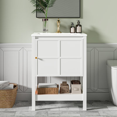 Meuble-lavabo autoportant 24 po