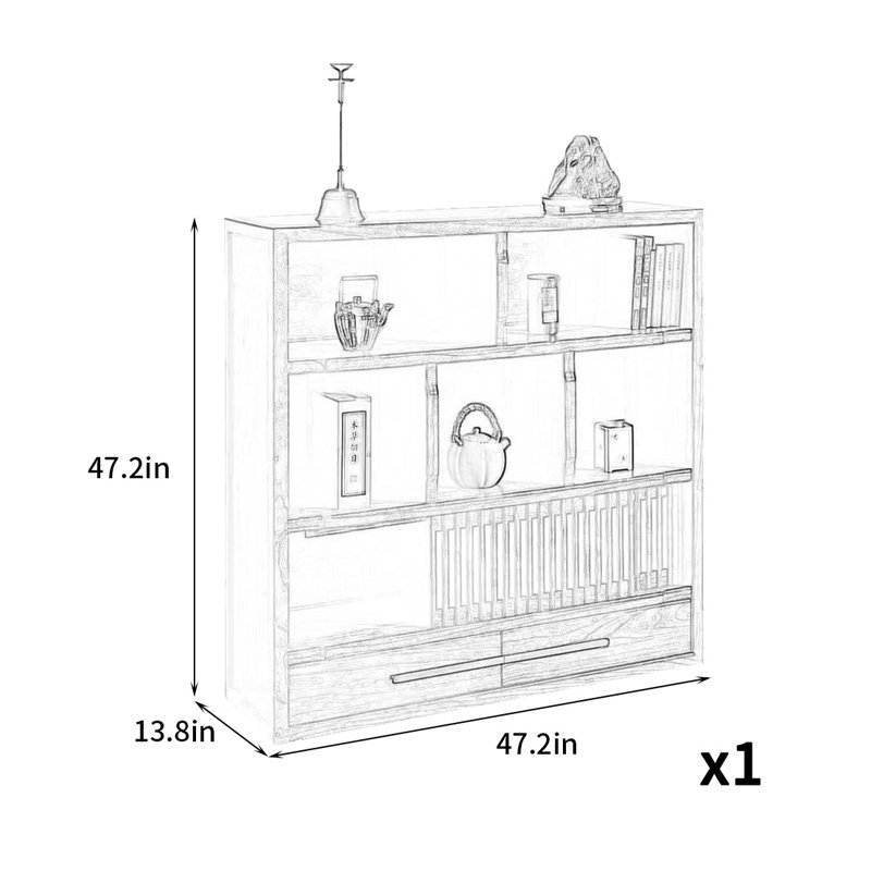 Armoire d'appoint naturelle et simple