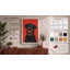 Red Mouth Dog Modern - Wrapped Canvas-941291109-941291105