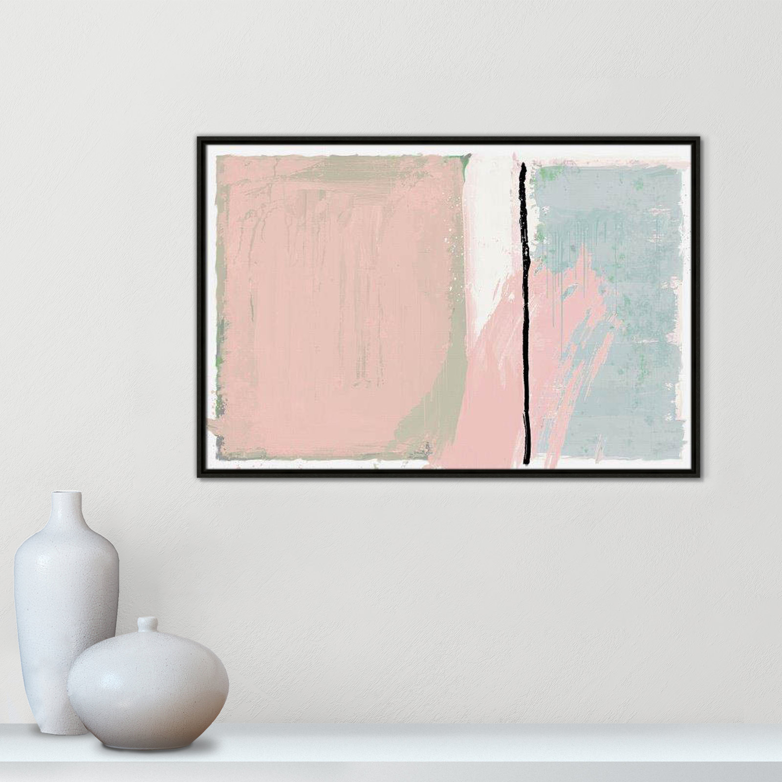 Pastel Opulance Print, 25.5" H x 37.5" W x 2" D, Espresso Floater Framed, No Mat