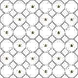 Just Kitchens Geometric Bee Hive with Bees 33' L x 21" W Wallpaper Roll