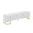 Modern Media Console TV Stand With Gold Accents And Geometric Pattern Design-606235274