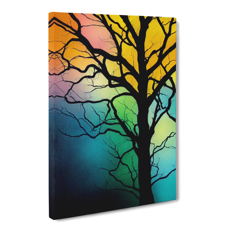 Abstract Tree Colours Vol.8 - Wrapped Canvas, 50cm H x 35cm W x 3cm D