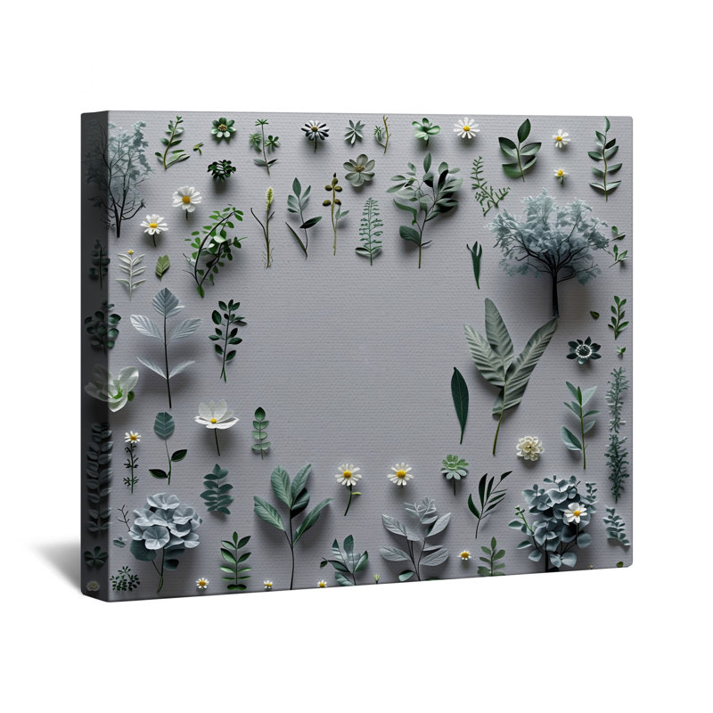 Arrangement floral toile tendue avec châssis - décoration murale florale en plusieurs tailles, 20 x 24 inches