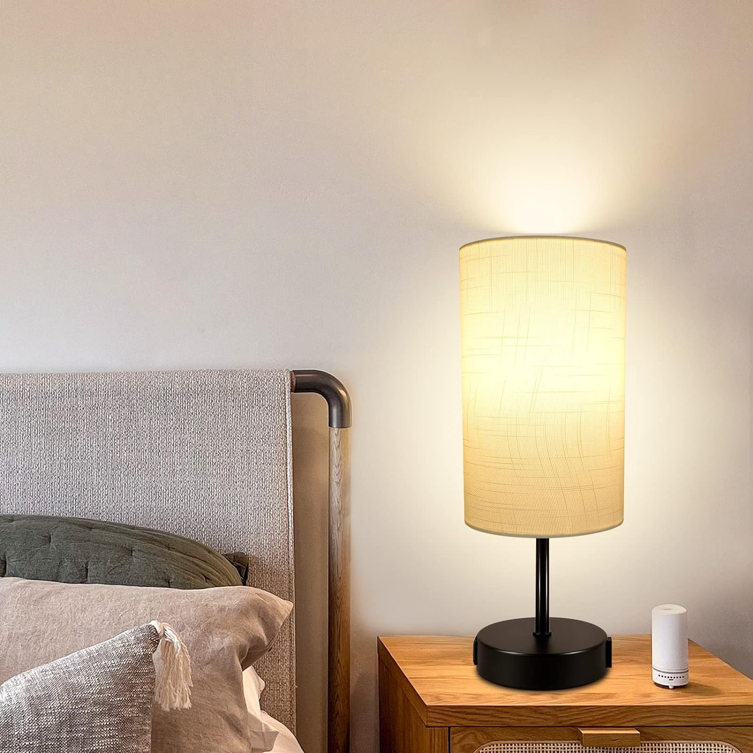 Rephen Touch Control Bedsides Lamp,3 Way Dimmable Nightstand Lamp With