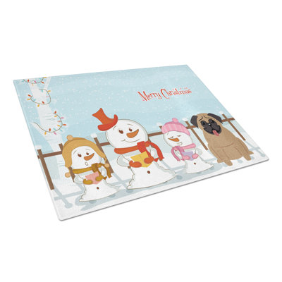 Carollynn Glass Pug Cutting Board