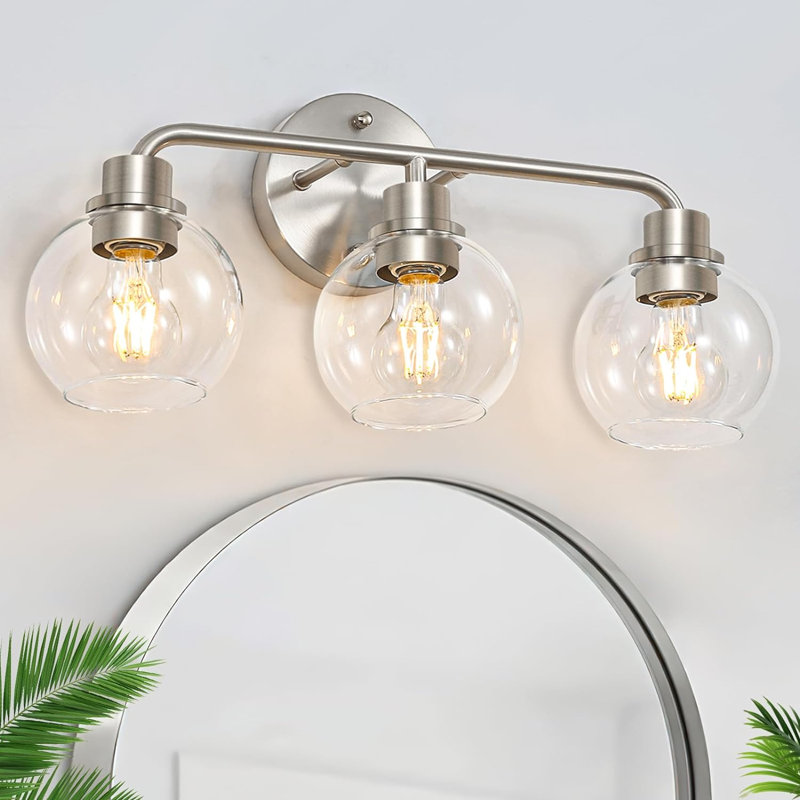 Abileigh 3 - Light Dimmable Vanity Light, Brushed Nickel