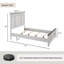 Ensemble de chambre à coucher en bois Semaj avec lit à panneaux Shiplap, commode, miroir et table de chevet-762806639-752670158