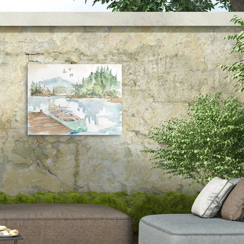 Toile d'extérieur Anne Tavoletti Bruen, H 35 po x l 47 po x P 1,5 po