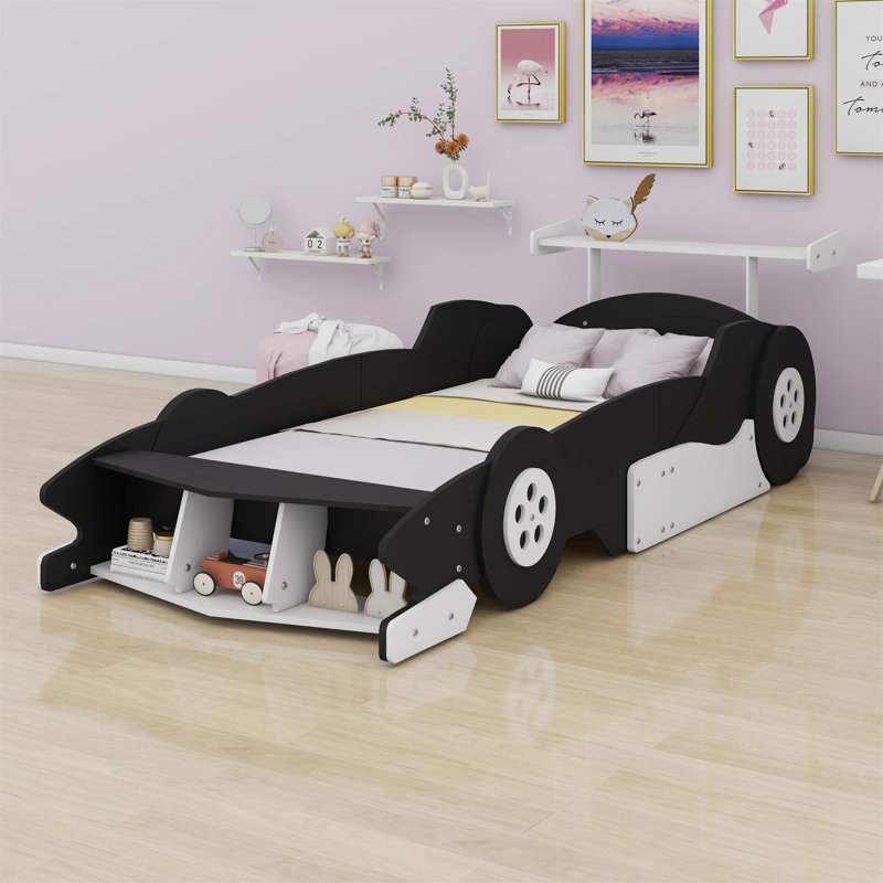 Lit plateforme avec roulettes Race, Blacks Blanc