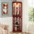 Corner Curio Cabinet Lighted Corner Display-1282686308