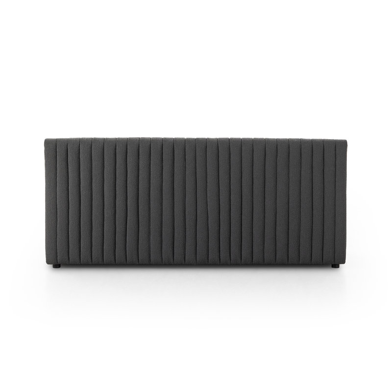 Brandt Upholstered Bench, 31.5" H x 72" W x 28" D, Fiqa Charcoal Boucle