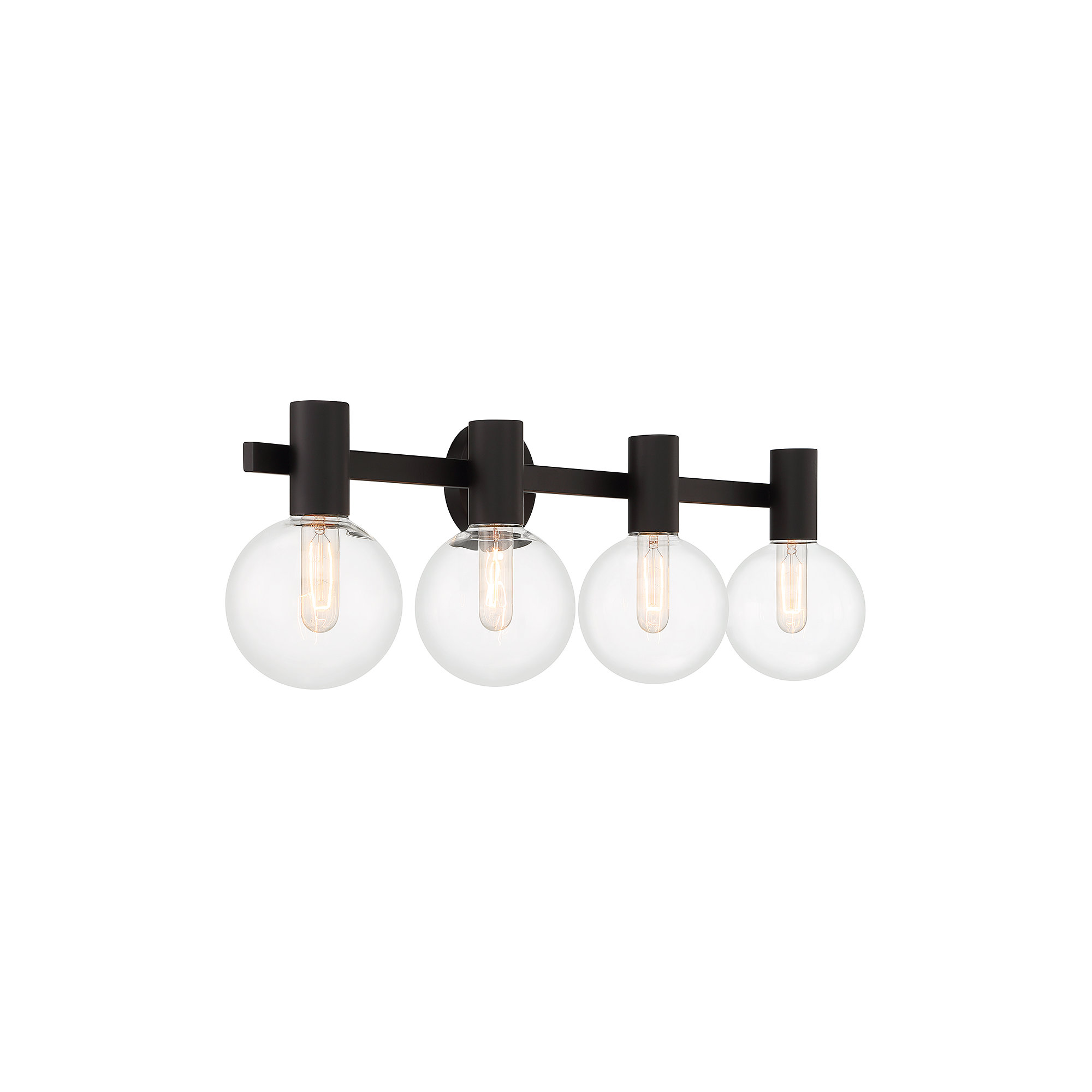 Ryenne 4 - Light Vanity Light, Matte Black, 10" H x 34" W x 34" D, 4 Lights
