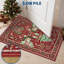 Tapis de Noël bohème vintage, tapis de forêt de Noël, tapis de chambre, tapis de sol rétro pour salon-2071800547-2071800550