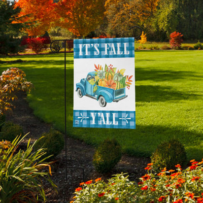 «It's Fall Y'all Truck Garden Flag»