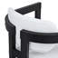 Chaise rembourrée avec accoudoirs (ensemble de 2)