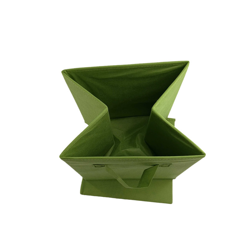 Foldable Storage Cube Basket Bin, Organizer Containers Drawers, Green