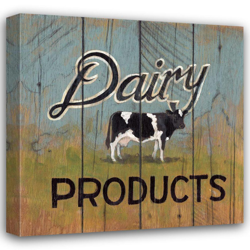 «August Grove® Fisk, Arnie Gallery», art sur toile: Produits laitiers, H 36 po x l 36 po