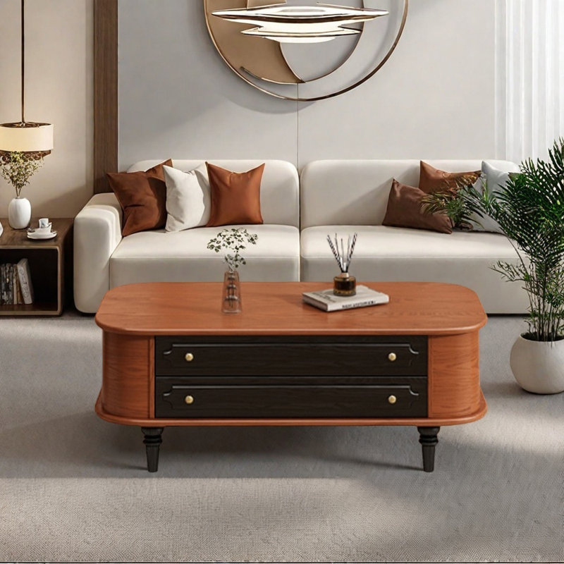 Table basse avec rangement de style américain