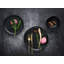 Creatable, Natural Organic Black, 12-Piece Plate Set