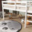 Lit mezzanine en bois massif avec échelle et plateforme à lattes renforcées pour un rangement spacieux sous le lit et une conception sécuritaire à basse hauteur-172121141-172121139