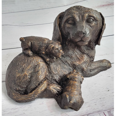 Figurine Lewis Labrador Retriever and Puppy
